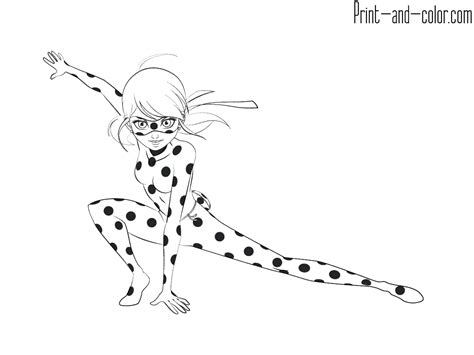 Miraculous: Tales of Ladybug & Cat Noir coloring pages | Print and Color.com