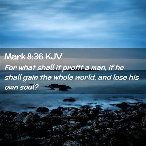 Mark 8:36 KJV Bible Verse Images