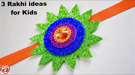 DIY : 3 Rakhi making ideas for kids | Rakhi making at home | Raksha Bandhan special Craft - YouTube