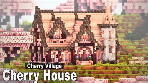 Minecraft: How to build a Cherry House | Cherry Village p.1 - YouTube