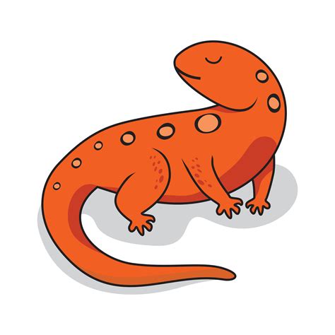 Newt Cartoon Salamander Animals Illustration 3513754 Vector Art at Vecteezy