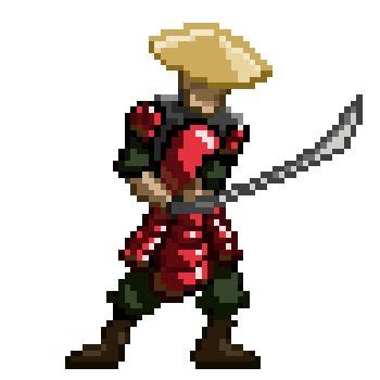 Samurai.gif | Cool pixel art, Pixel art, Art pictures