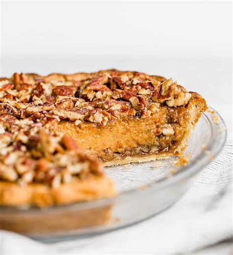 Praline Pumpkin Pie — (make ahead pumpkin pie recipe) Salt & Baker