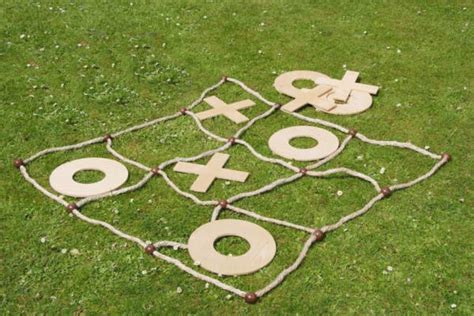 Giant Wooden Noughts and Crosses Outdoor Game