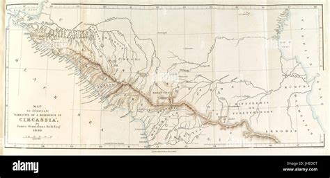 Map of Circassia Wellcome L0040021 Stock Photo - Alamy