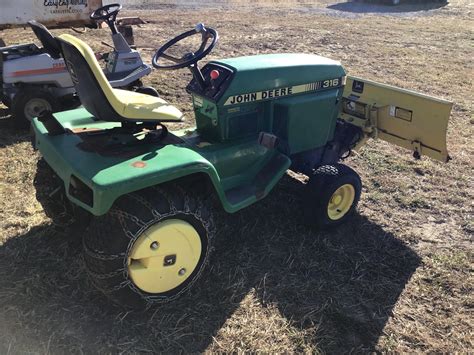 1991 John Deere 316 Garden Tractor W/Attachments BigIron Auctions