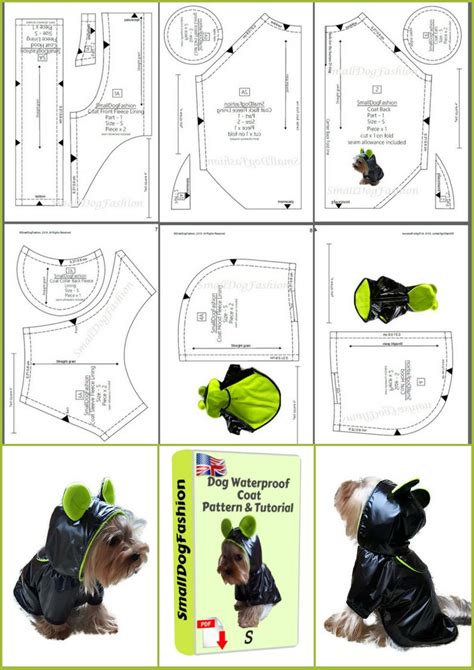 PDF Dog Clothes Patterns Coat Pattern for Dog DIY Dog Clothes Coat DIY for Dog Small Dog Clothes ...