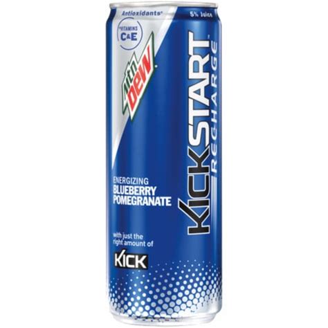 Mountain Dew Kickstart Recharge Blueberry Pomegranate Energy Drink 12 oz Can, 12 fl oz - Food 4 Less