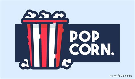 Popcorn Logo Design - Vector Download