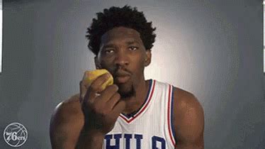 Eating Joel Embiid GIF - Eating JoelEmbiid Nba - Discover & Share GIFs