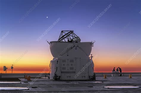 VLT Auxiliary Telescope after sunset, Chile - Stock Image - C057/6962 ...