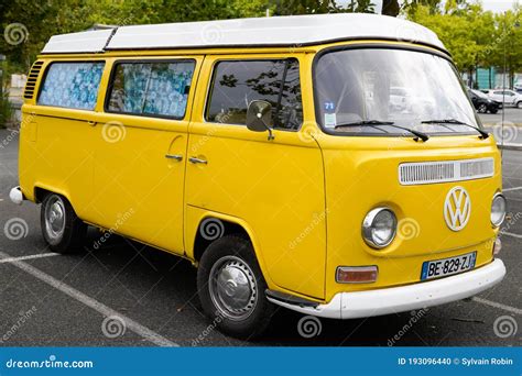 Bordeaux , Aquitaine / France - 08 04 2020 : Volkswagen Type 2 Yellow ...