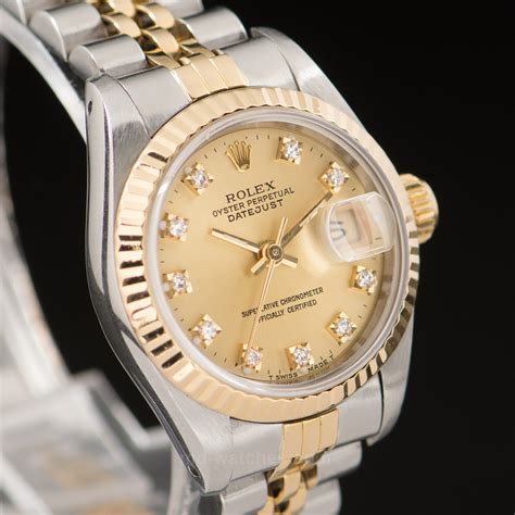 Rolex Oyster Perpetual Datejust ref. 69173 diamonds - 26mm - MD Watches