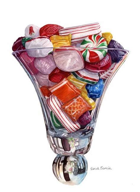 Pin by Widya on Food And Drink Illustrations | Food painting, Candy art, Food art