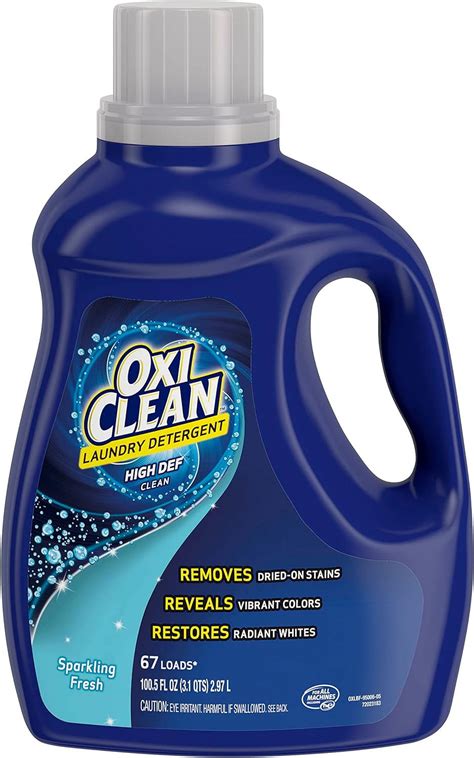 OxiClean Liquid Laundry Detergent, Sparkling Fresh Scent, 100.5 oz ...