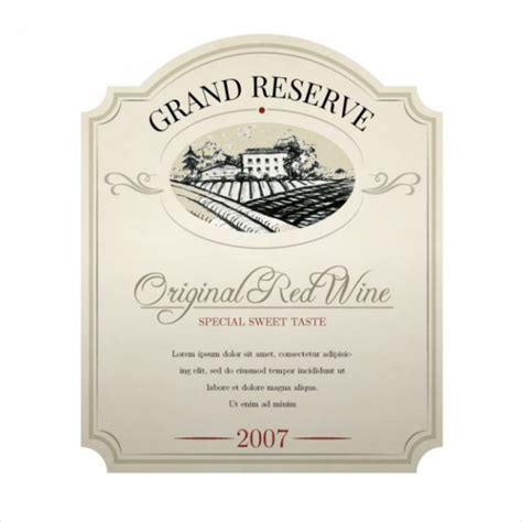 FREE 21+ Wine Label Designs in PSD | Vector EPS