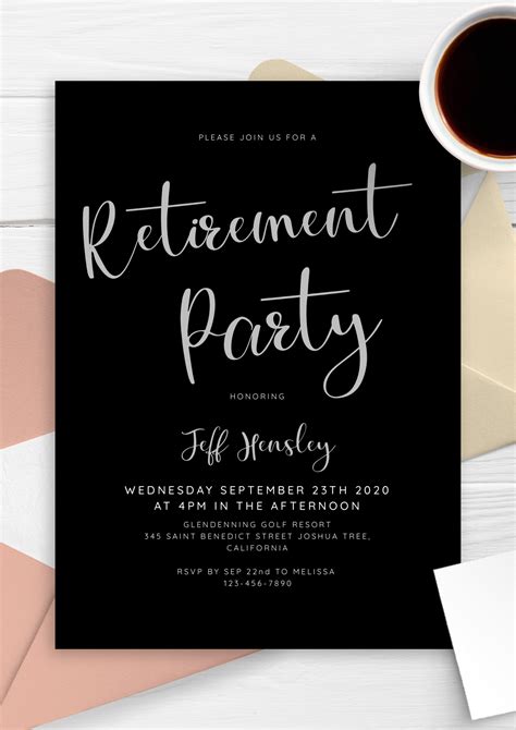 Printable Retirement Invitations - read.iesanfelipe.edu.pe