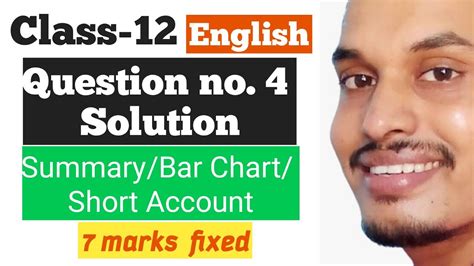 Question no. 4 Solution | Summary/Bar Chart/Short account | 7 marks ...