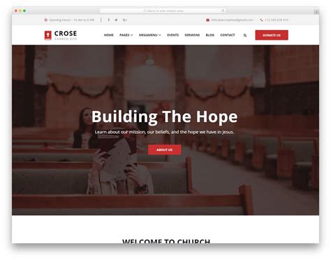 32 Best Free Church Website Templates To Preach Gospel