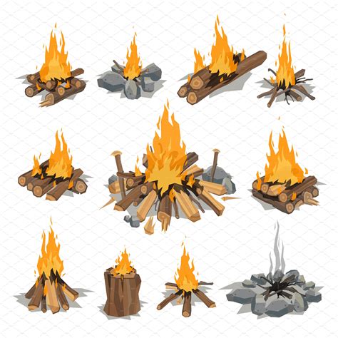 cartoon campfire drawing easy - savedrebounderexercisesssss