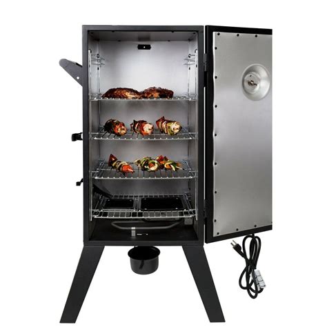 Analog Electric Smoker Outdoor Barbecue BBQ Grill Cooking