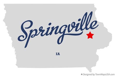 Map of Springville, IA, Iowa