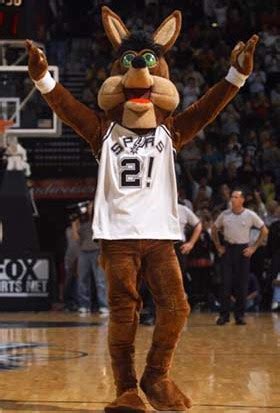 The Coyote - Mascot of the San Antonio Spurs (NBA) | Animal Mascot and ...