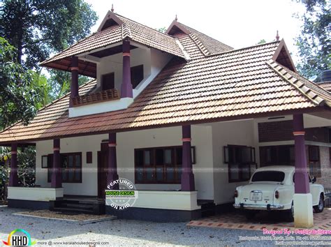 Work completed nalukettu house - Kerala home design and floor plans