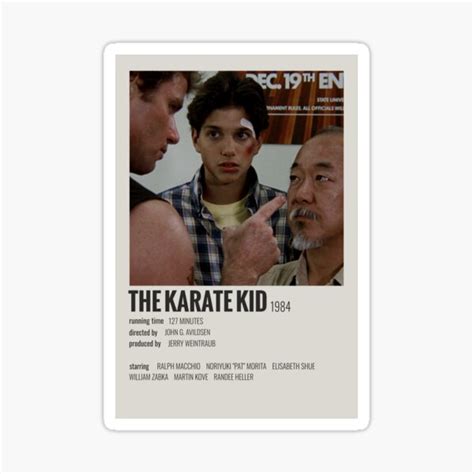 "The Karate Kid (1984)" Sticker by MoviePolaroid | Redbubble