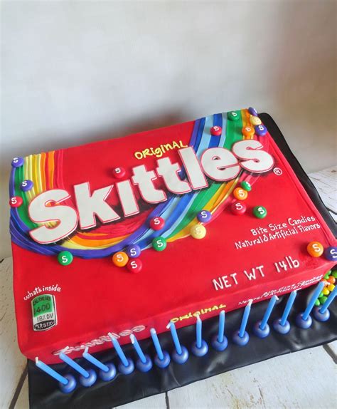 My Pink Little Cake: Skittles Candy Box Cake