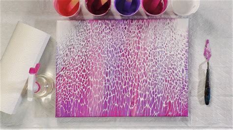 Acrylic Pouring Swipe Technique - Perfect Lacing Acrylic Pour Swipe ...