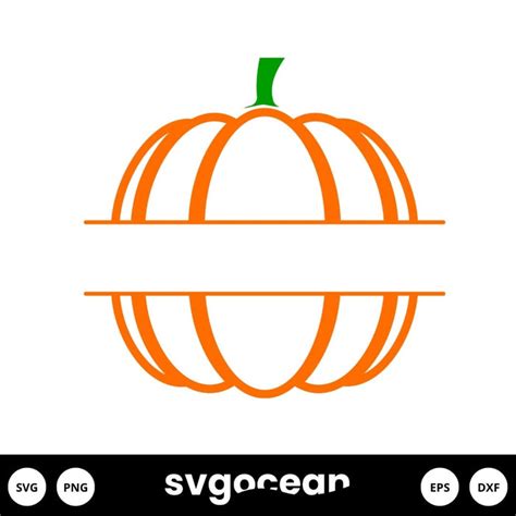 Monogram Pumpkin Svg vector for instant download - Svg Ocean — svgocean