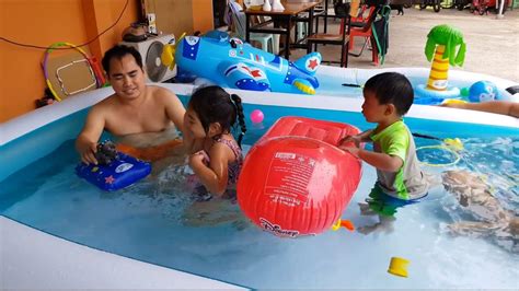 INTEX Swim Center Family Pool - Unboxing and Review - YouTube