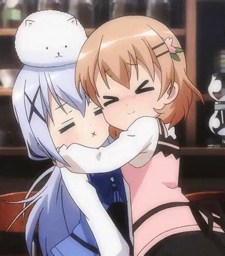 Hug GIF - Gochiusa Istheorderarabbit Hug - Discover & Share GIFs