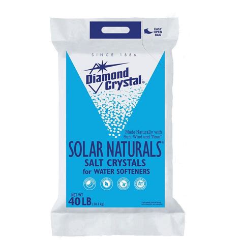 Diamond Crystal Solar Naturals Water Softener Salt Crystals-100012454 - The Home Depot