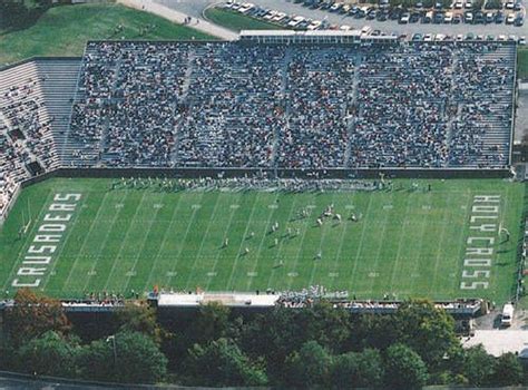 an aerial view of a football stadium with many fans