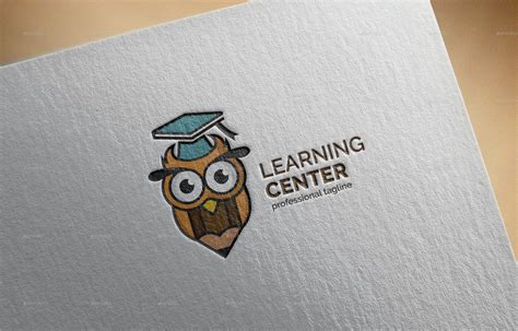 Learning Center - Logo Owl Template by RizkiWildanii | GraphicRiver