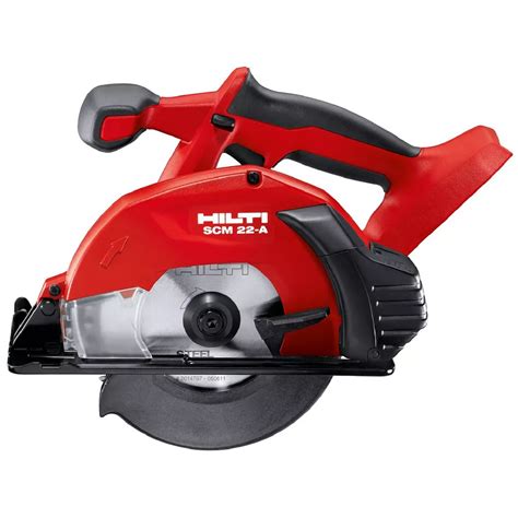 Hilti 22-Volt Lithium-Ion Cordless Metal Cutting Circular Saw SCM 22 Tool Body | The Home Depot ...