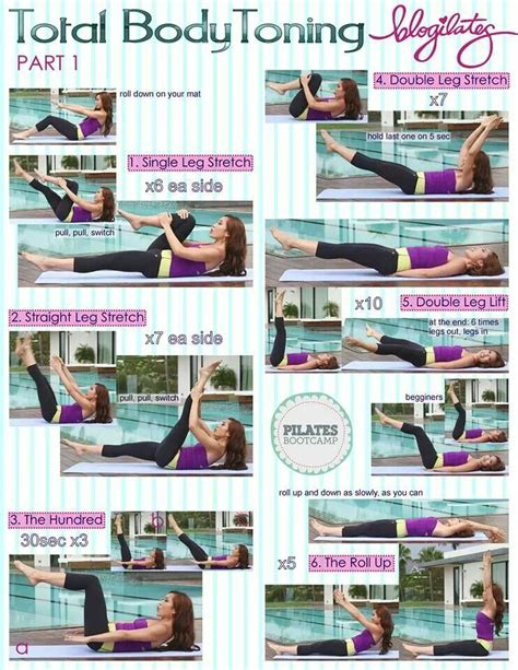 Pilates | Total body toning, Pilates workout, Workout challenge