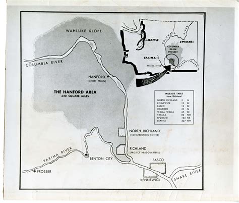 Map of Hanford Area · Hanford History Project