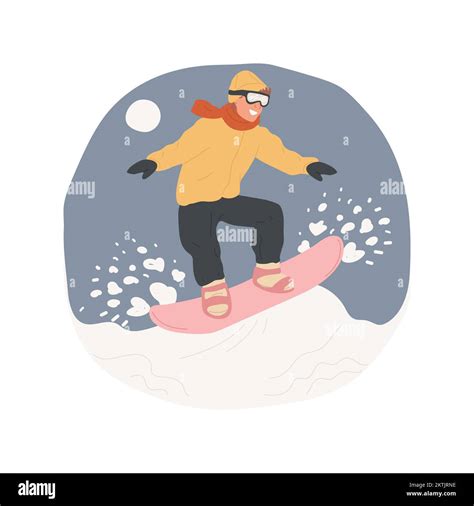 Snowboard tricks isolated cartoon vector illustration. Teenage ...