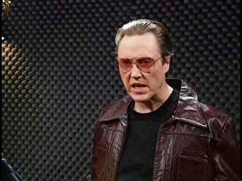 "Saturday Night Live" screen capture - April 8, 2000. Christopher Walken as The Bruce Dickinson ...