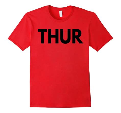 Thursday T-Shirt Days of the Week T-Shirts, Costume, Etc-SFS ...