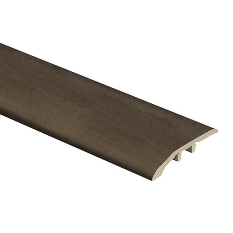 Grey Wood 5/16 in. Thick x 1-3/4 in. Wide x 72 in. Length Vinyl Multi-Purpose Reducer Molding ...