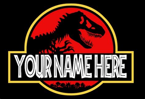 Jurassic Park Personalized Logo