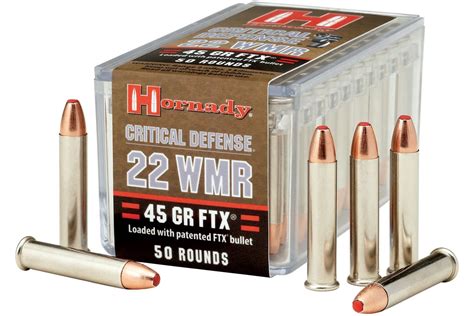 Hornady 22 Magnum 45gr FTX Ammunition Box of 50 | Shooters Supplies