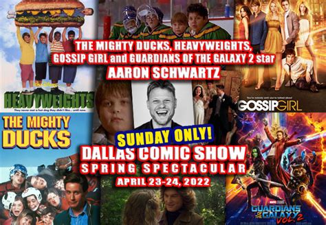 MIGHTY DUCKS, HEAVYWEIGHTS, GOSSIP GIRL and GUARDIANS OF THE GALAXY 2 star Aaron Schwartz hits ...