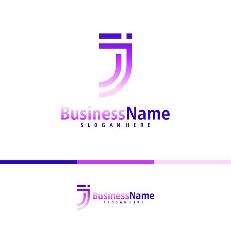 Letter J logo design vector. Creative Initial J logo concepts template ...