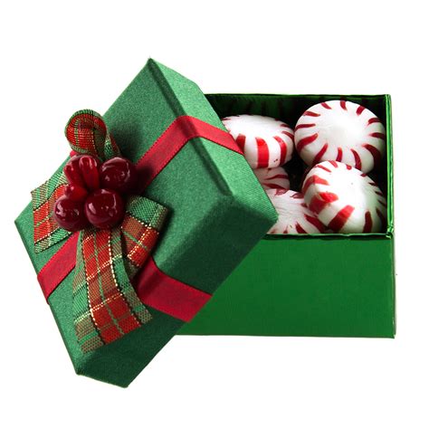 8pk Small Presents Holiday Mini Gift Boxes Lids Bows Christmas Party ...