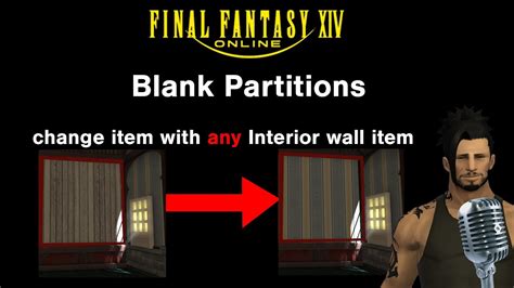 FF14 Blank Partitions - YouTube